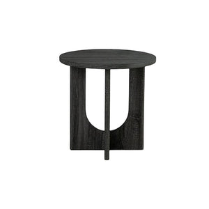 English Elm Contemporary 3-Piece Round Table Set: Stylish Coffee & End Tables With Cross-Arch Base In Gray Finish B2741P395102