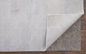 Feizy Rugs Prasad Modern Abstract Rug - Stain & Fade Resistant, Durable High-low Pile For Stylish Interiors Ivory,Silver,Gray Polypropylene,Polyester 67039n8fivygryg99