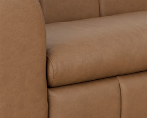 Sunpan CYRIL Sofa - Luxurious Franz Camel Leather with Modern Design for Ultimate Comfort & Style 111035