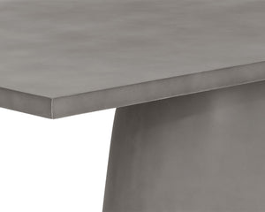 Sunpan Cavallini 79" Contemporary Dining Table - Sleek Light Grey Concrete Design for Indoor & Outdoor Spaces