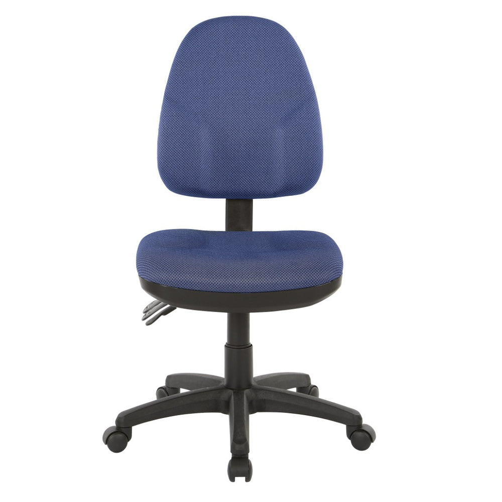 OSP Home Furnishings Dual Function Ergonomic Office Chair with Lumbar Support and Pneumatic Height Adjust 36420-296