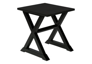 English Elm Accent 2-Tier Narrow End Table with Drawer and Shelf, Transitional Veneer Top, Solid Wood Legs for Compact Spaces Black 27 L x 25 W x 9 H B2710P219490