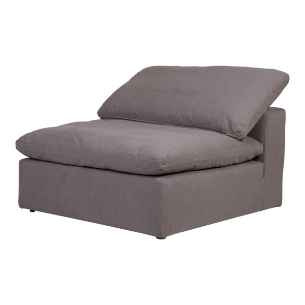 English Elm Clay Slipper Chair Modular Living Room Accent with Feather Blend Cushion Fabric B2769P504415