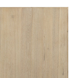 English Elm Baly Solid Acacia Wood King Platform Bed with Tall Mid-century Sculpted Headboard B2736S00033