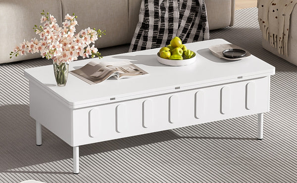 English Elm Vibe Haus Lift-Top Coffee Table With Hidden Storage, Modern Multi-Functional Design N724P292514K-GIGA