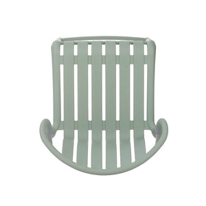 English Elm Outdoor Stackable Armless Barstools Set of 2 Uv Resistant Slat Back Patio Seating Green N780P199452G