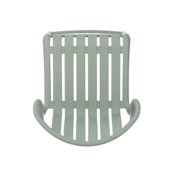 English Elm Outdoor Stackable Armless Barstools Set of 2 Uv Resistant Slat Back Patio Seating Green N780P199452G
