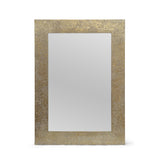 Christopher Knight Home® - Noble House - Charmaine Traditional Handcrafted Aluminum Fitted Mirror, Antique Brass