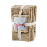 Clean Spaces Nurture Casual Sustainable Antimicrobial Bath Towel 6 Piece Set LCN73-0131 Natural