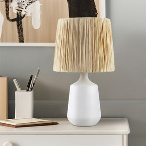 INK+IVY Ethra Artisan Ceramic Table Lamp II153-0161 White