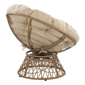 OSP Home Furnishings Papasan Chair Cream