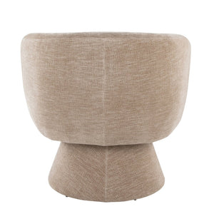 English Elm Swivel Accent Chair Silver Velvet Seat Gold X Pedestal Base Glam Living Room Light Brown B202P471333