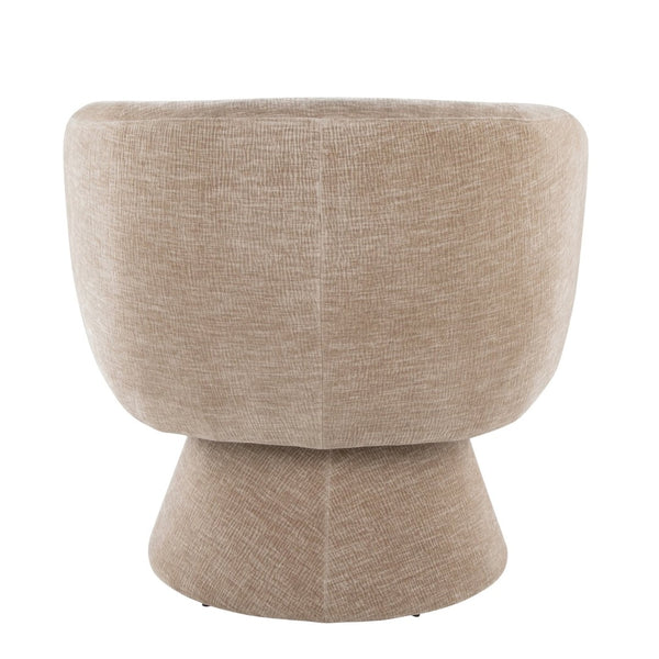 English Elm Swivel Accent Chair Silver Velvet Seat Gold X Pedestal Base Glam Living Room Light Brown B202P471333