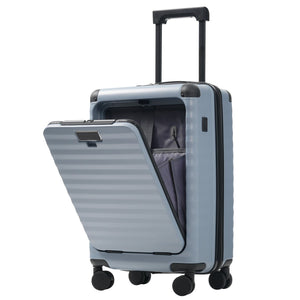 English Elm Luggage 5 Piece Abs Hardshell Travel Set with Usb Port Spinner Wheels and Tsa Lock Sky Blue N732P265290C