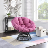 OSP Home Furnishings Papasan Chair Purple