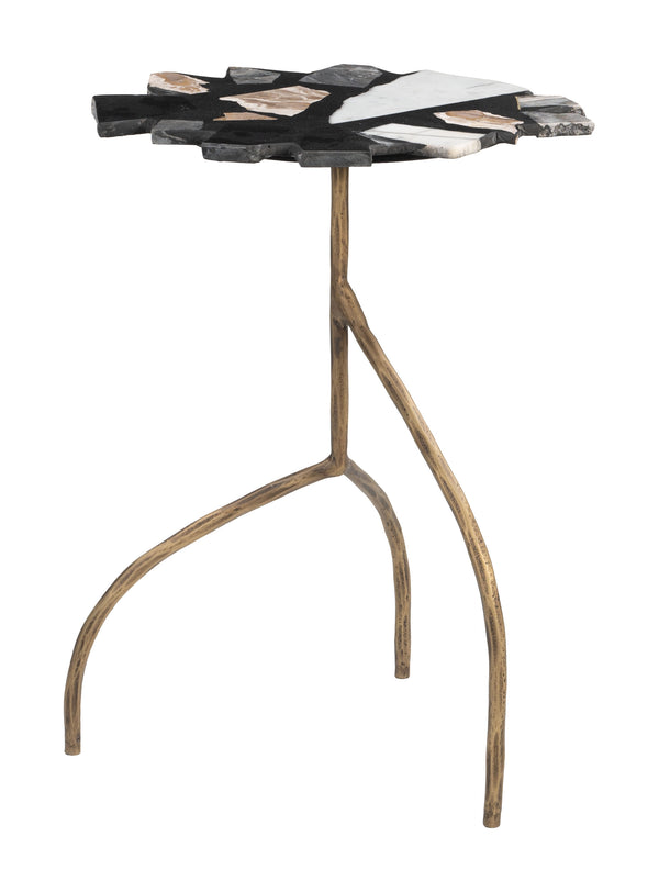 Zuo Modern Baia Multicolor Side Table - Durable Terrazzo & Iron Design For Modern Living Spaces & Hospitality Multicolor Terrazzo,Iron 110603-zuo-modern