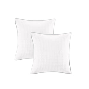 JLA Home Urban Habitat - Cotton Brooklyn Cotton Jacquard Duvet Set with Tufted Chenille Dots, Quilted Euro Shams, Pillows Grey UH12-2162