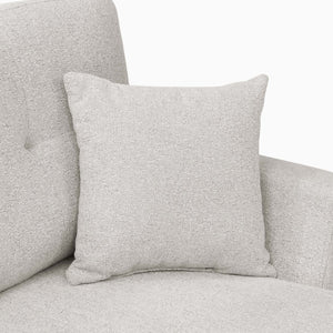 English Elm 76.5" Chenille Tufted Sectional Sleeper Sofa with Reversible Chaise and Hidden Storage B2748S00005