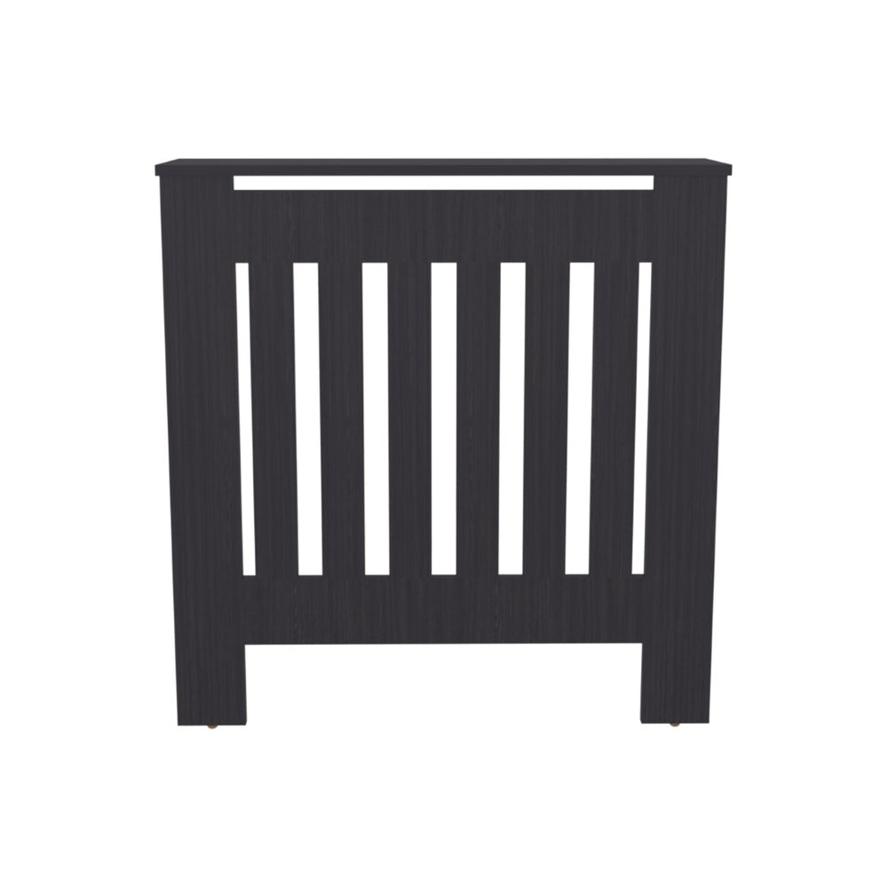 English Elm Radiator Cover Cabinet Slatted Ventilated Enclosure Matte Black Modern Minimalist Decor B070P337174