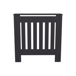 English Elm Radiator Cover Cabinet Slatted Ventilated Enclosure Matte Black Modern Minimalist Decor B070P337174