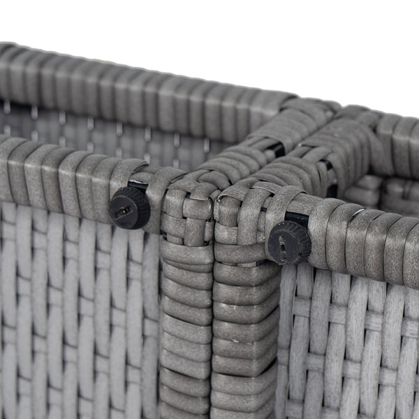 English Elm Christopher Knight Home® - Outdoor Acacia Wood Counter Height Barstool Set of 2 with Curved Backless Seats Rustic Weather-Resistant Grey N772P248136G