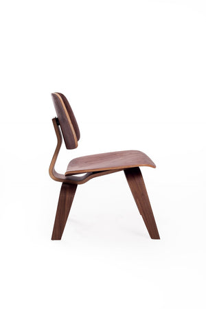 English Elm Molded Plywood Lounge Chair Mid Century Ergonomic Ash Veneer Seat for Living Room Walnut B353P478333