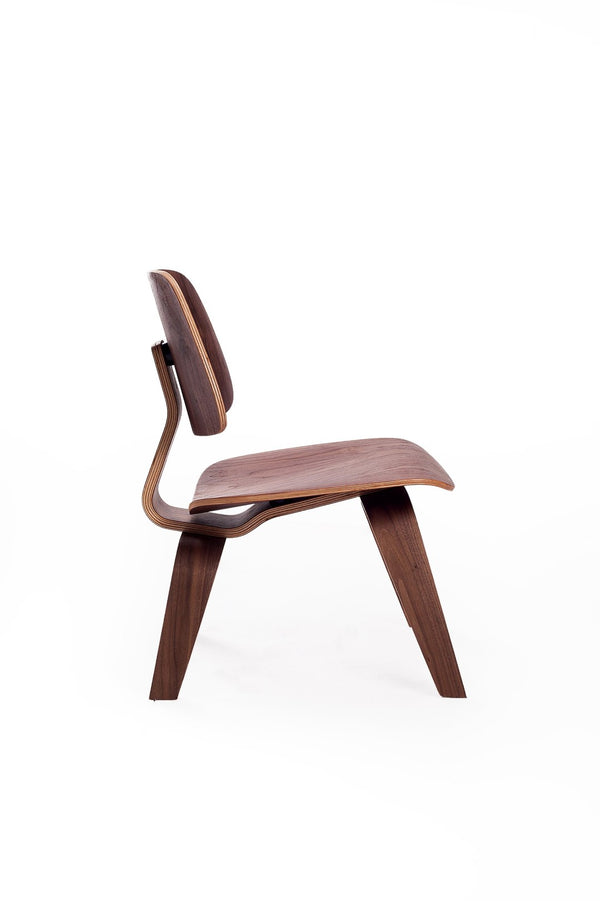English Elm Molded Plywood Lounge Chair Mid Century Ergonomic Ash Veneer Seat for Living Room Walnut B353P478333