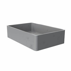 English Elm 19.68'' Rectangular Concrete Vessel Sink Matte Gray Above Counter Vanity Basin W1613P391578