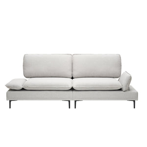 English Elm Woven 2-Seater Sofa 89" Wide Upholstered Polyester Blend, Solid Wood Frame, Metal Legs, Modern W1658S00059