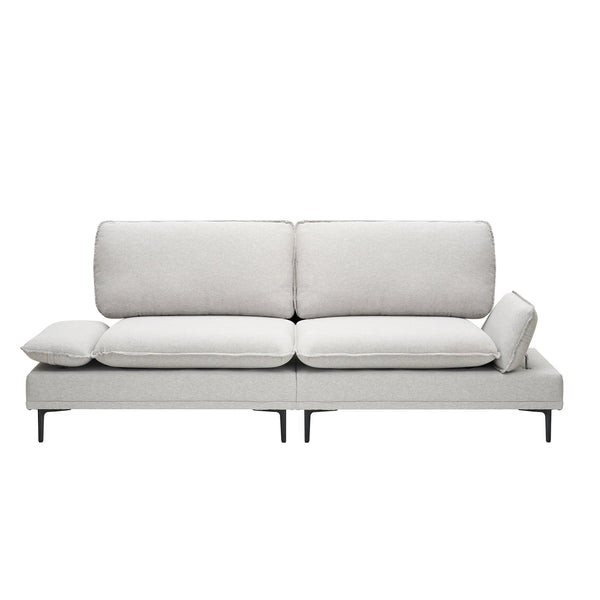 English Elm Woven 2-Seater Sofa 89" Wide Upholstered Polyester Blend, Solid Wood Frame, Metal Legs, Modern W1658S00059