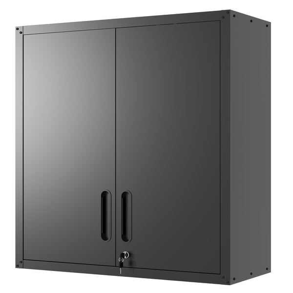 English Elm Heavy Duty Wall Mounted Steel Cabinet Locking Lift Door Garage Workshop Storage T2398P236613