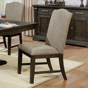 English Elm Contemporary 6Pc Solid Wood Dining Set With Expandable Table, Upholstered Chairs & Bench In Gray B2741S00069