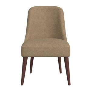 English Elm Guy Boucle Upholstered Dining Chair with Tapered Amber Legs for Modern Interiors B056P417000
