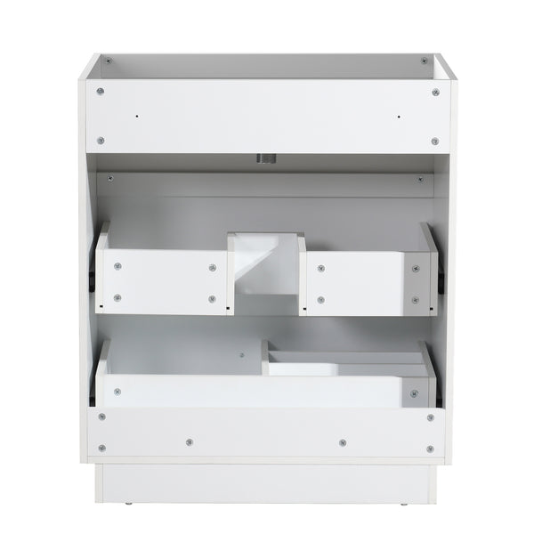 English Elm HK2305-30-WH 24" Floating Bathroom Vanity with Wall-Mount Design, Space-Saving Modern Sink Cabinet White W1550P168213
