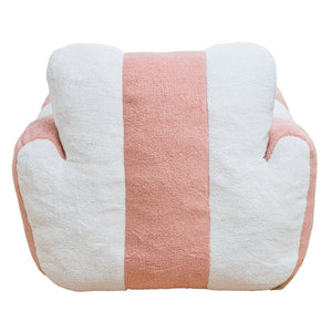 English Elm Bean Bag Chair Teddy Plush Heart Backrest Foam Filled Accent Seat for Adults W2510P465455