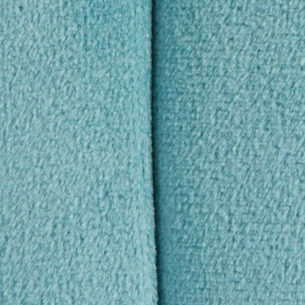 English Elm Braided Round 16" Ottoman In Ice Blue Velvet – Luxurious, Versatile Seating & Stylish Accent Piece B202P223701