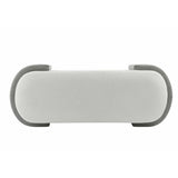 Christopher Knight Home® - Noble House - Large Versatile Storage Ottoman Bench: Spacious, Durable, And Stylish For Any Room ,White With Light Grey(51"*20"17")