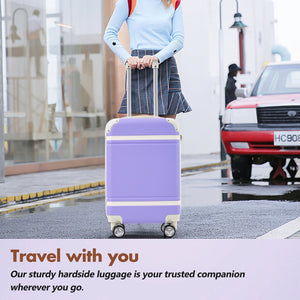 English Elm Hardshell Abs Suitcase Set with Spinner Wheels Tsa Lock Duffel and Toiletry Bag N732P193484I