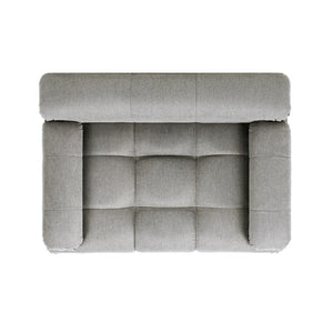 English Elm Marcel Tufted Velvet Pet Sofa Bed Bolstered Arms Stylish Small Medium Dogs Cats Gray B2719P448985