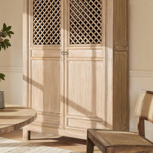 English Elm Rowan Reclaimed Pine Two Door Accent Cabinet with Carved Handles Rustic Storage B2719P474441