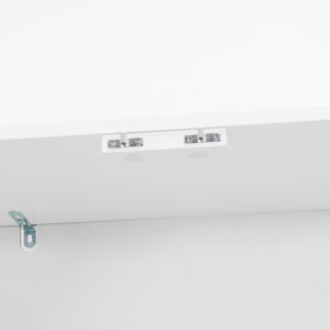 English Elm Kitchen Pantry Cabinet White 29.9"W x 15.7"D x 71.65"H — Tall MDF Storage with Adjustable Shelves, Anti-Tip Safety W409P262446