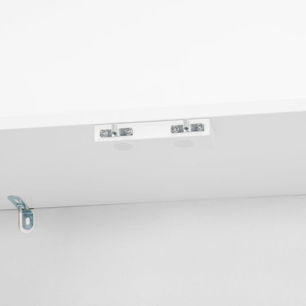 English Elm Kitchen Pantry Cabinet White 29.9"W x 15.7"D x 71.65"H — Tall MDF Storage with Adjustable Shelves, Anti-Tip Safety W409P262446