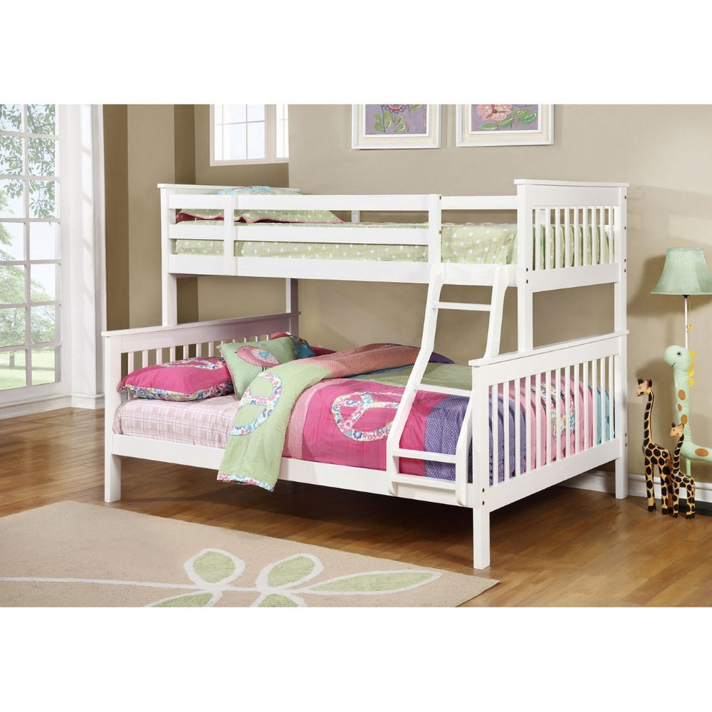 English Elm Severington Modern Twin Over Full Bunk Bed With Slatted Headboard – Space-Saving & Stylish Design B062S00898-GIGA