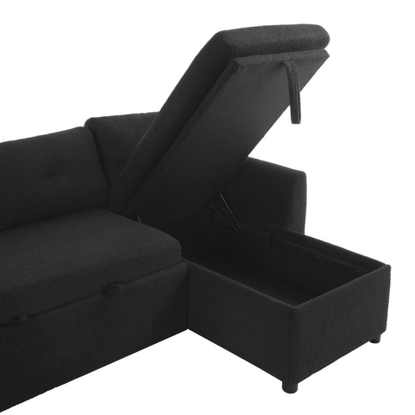 English Elm Swivel Barrel Accent Chair Chenille Tufted Round Club Seat for Living Room Lounge Black N719S002210B