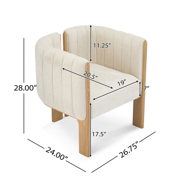 English Elm Dining Chair Set of 4 Olive Boucle Upholstered with Matte Black Rubberwood Legs N779P341494B-2