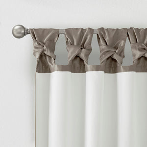 English Elm Twist Faux Silk Lined Window Curtain Panel 50x108" with Twist Tab Top, Luxurious Sheen & Privacy Pewter 2.95 L x 10.04 W x 9.06 H B03598088