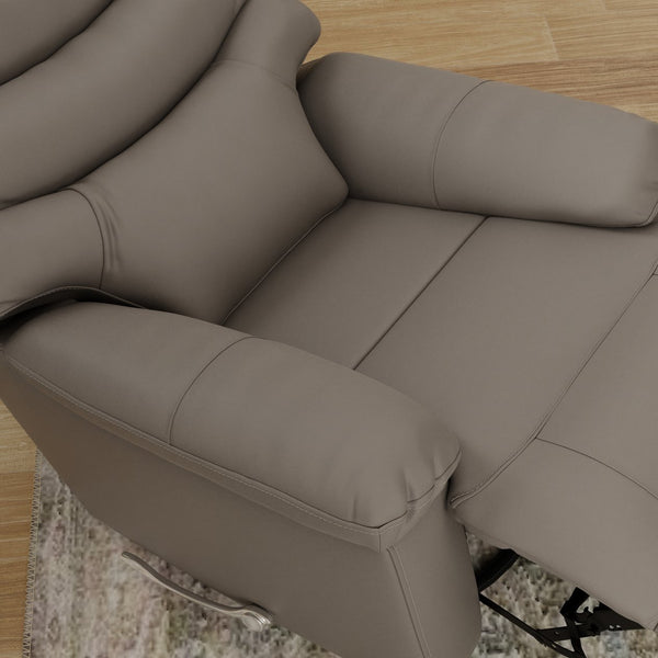 English Elm Global Home Swivel Glider Recliner In Oslo Sky - Stylish Comfort, Manual Footrest, Durable Design! B339P333951