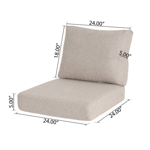 English Elm Christopher Knight Home® - Noah Outdoor Club Chair Cushion Set - Stylish, Weather-Resistant Comfort For Your Patio Or Garden N775P291454B