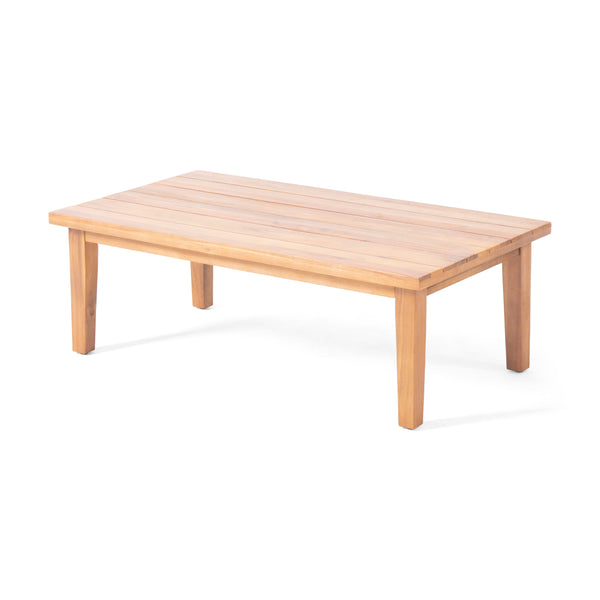 English Elm Christopher Knight Home® - ISLA Teak Chat Set with Acacia Wood Frame, Water-Resistant Cushions, Transitional Wicker Style Lounge 66579.00BRN