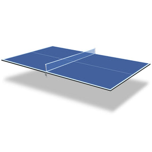 English Elm 8.5ft Regulation Ping Pong Conversion Top Foldable Mdf Surface for Game Rooms Blue W1408P401724